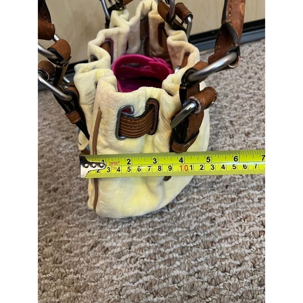 Juicy Couture RARE Yellow Velour Daydreamer Shoulder bag - Picture 11 of 12
